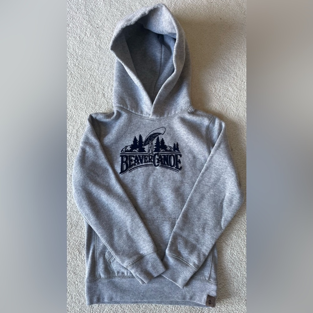Beaver Canoe Grey Hoodie
